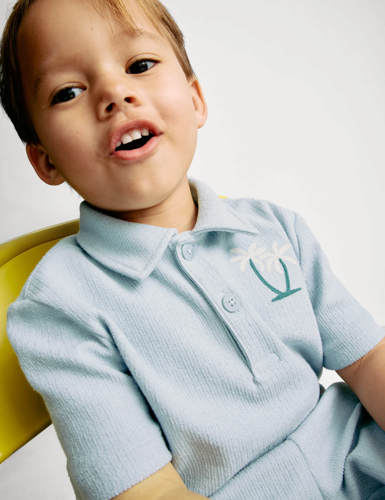 2pc Embroidered Palm Tree Outfit (2-8 Yrs) 6 2pc Embroidered Palm Tree Outfit (2-8 Yrs) - Image 4