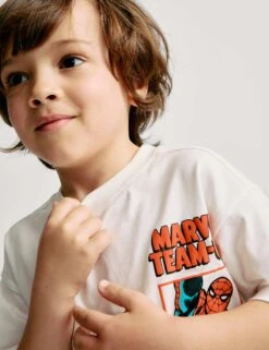 2pc Pure Cotton Marvel™ Outfit (2-8 Yrs) -School Uniform Store 2pc Pure Cotton Marvel Outfit 2 8 Yrs 1 2