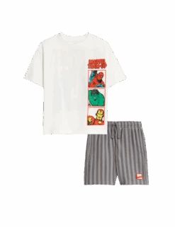 2pc Pure Cotton Marvel™ Outfit (2-8 Yrs) -School Uniform Store 2pc pure cotton marvel outfit 2 8 yrs