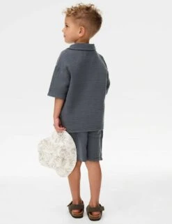 2pc Pure Cotton Top And Shorts Set (2-8 Yrs) -School Uniform Store 2pc pure cotton top and shorts set 2 8 yrs 1 5