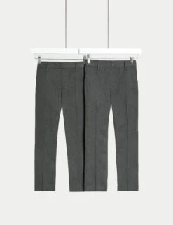 2pk Boys' Regular Leg School Trousers (2-18 Yrs)