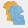 2pk Pure Cotton Animal Print Pyjama Sets (1-8 Yrs)