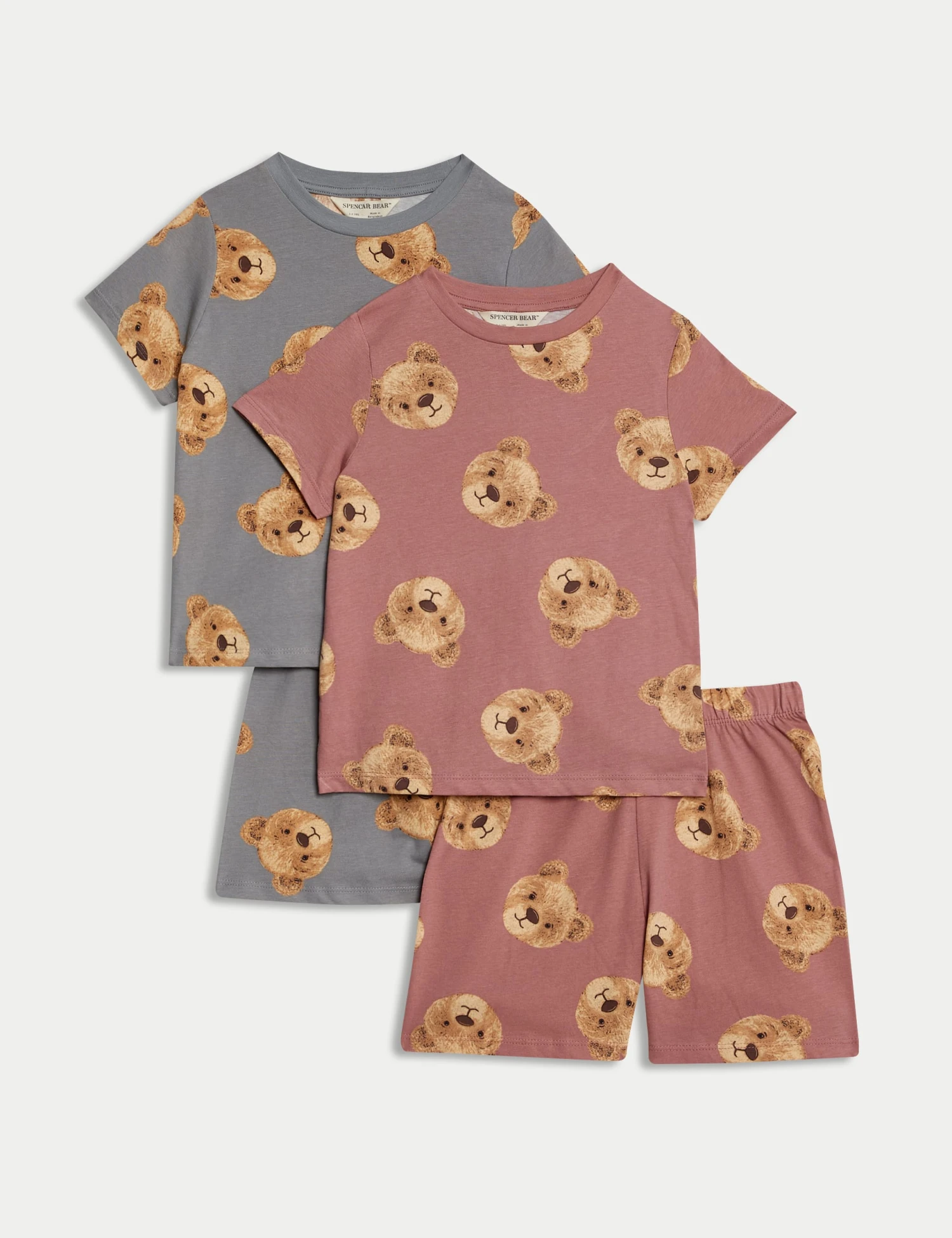 2pk Pure Cotton Spencer Bear™ Pyjama Sets (1-8 Yrs) 3 2pk Pure Cotton Spencer Bear™ Pyjama Sets (1-8 Yrs)