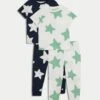 2pk Pure Cotton Star Pyjama Sets (1-8 Yrs)