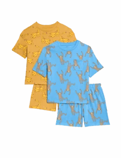 2pk Pure Cotton Animal Print Pyjama Sets (1-8 Yrs) 7 2pk Pure Cotton Animal Print Pyjama Sets (1-8 Yrs) -School Uniform Store 2pk pure cotton animal print pyjama sets 1 8 yrs
