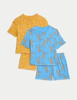 2pk Pure Cotton Animal Print Pyjama Sets (1-8 Yrs) 6 2pk Pure Cotton Animal Print Pyjama Sets (1-8 Yrs) -School Uniform Store 2pk pure cotton animal print pyjama sets 1 8 yrs 1 1