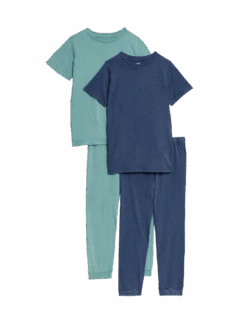 2pk Pure Cotton Long Pyjama Sets (6-16 Yrs) -School Uniform Store 2pk pure cotton long pyjama sets 6 16 yrs