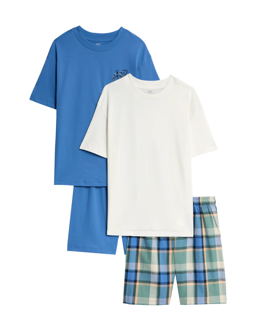 2pk Pure Cotton Pyjama Sets (6-16 Yrs) 4 2pk Pure Cotton Pyjama Sets (6-16 Yrs) - Image 2