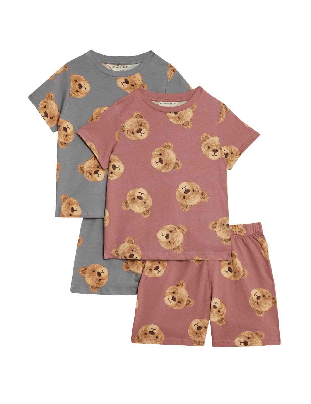 2pk Pure Cotton Spencer Bear™ Pyjama Sets (1-8 Yrs) 6 2pk Pure Cotton Spencer Bear™ Pyjama Sets (1-8 Yrs) - Image 4