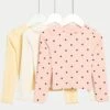 3pk Cotton Rich Polka Dot Tops (2-8 Yrs) 1 3pk Cotton Rich Polka Dot Tops (2-8 Yrs) -School Uniform Store 3pk Cotton Rich Polka Dot Tops 2 8 Yrs
