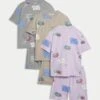 3pk Pure Cotton Gaming Pyjama Sets (6-16 Yrs) -School Uniform Store 3pk Pure Cotton Gaming Pyjama Sets 6 16 Yrs