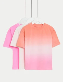 3pk Pure Cotton Ombre T-Shirts (2-8 Yrs)