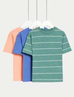 3pk Pure Cotton T-Shirts (2-8 Yrs)