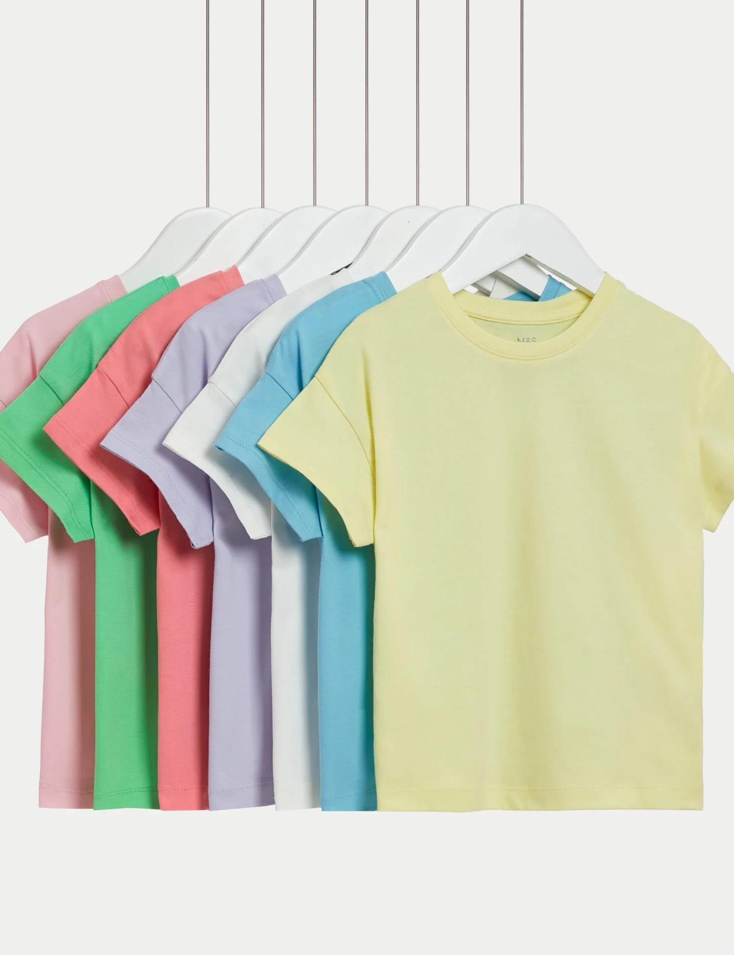 7pk Pure Cotton T-Shirts (2-8 Yrs) 3 7pk Pure Cotton T-Shirts (2-8 Yrs)