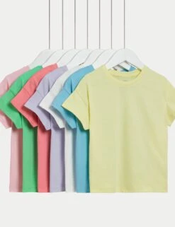 7pk Pure Cotton T-Shirts (2-8 Yrs) 5 7pk Pure Cotton T-Shirts (2-8 Yrs) -School Uniform Store 7pk pure cotton t shirts