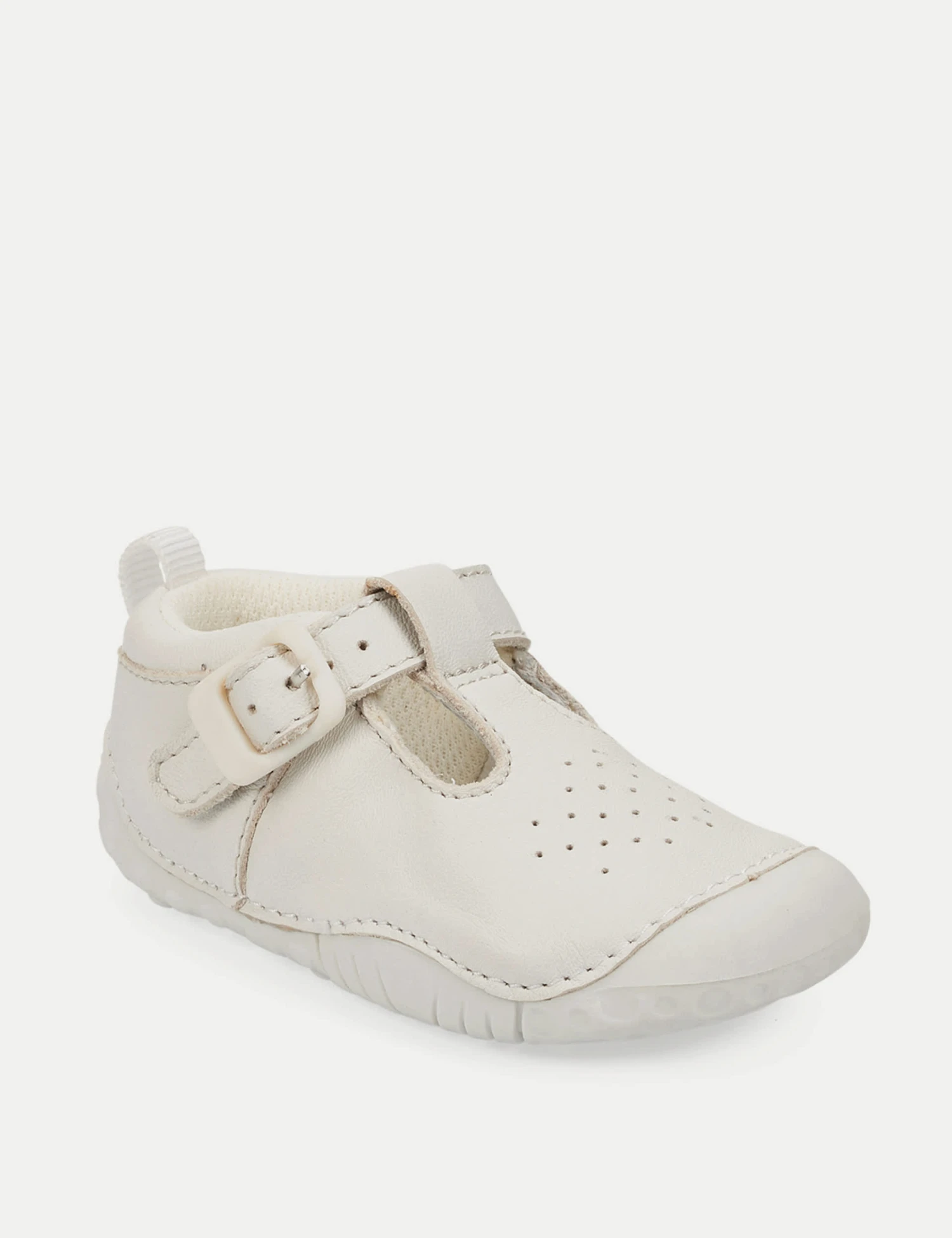 Baby Leather T-Bar Pram Shoes (2 Small - 5 Small) 5 Baby Leather T-Bar Pram Shoes (2 Small - 5 Small) - Image 3