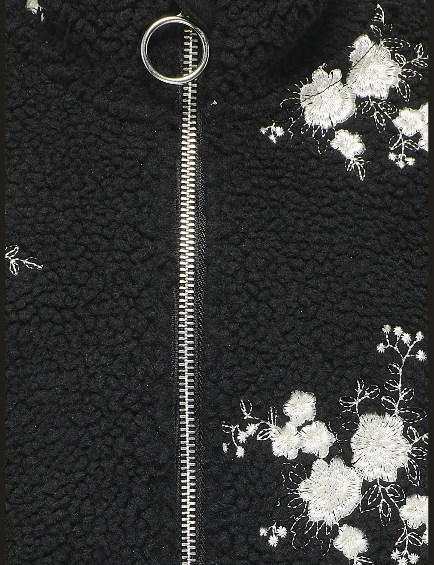 Borg Fleece Embroidered Floral Jacket (7-14 Yrs) 10 Borg Fleece Embroidered Floral Jacket (7-14 Yrs) - Image 8