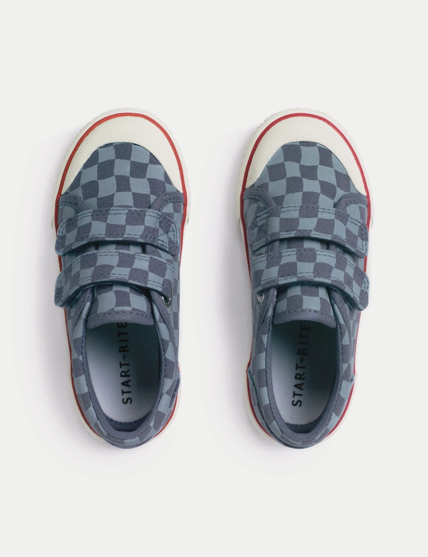 Canvas Checked Riptape Trainers (6 Small - 3 Large) 5 Canvas Checked Riptape Trainers (6 Small - 3 Large) - Image 3