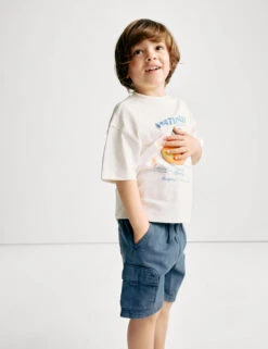 Cotton Rich Cargo Shorts (2-8 Yrs)
