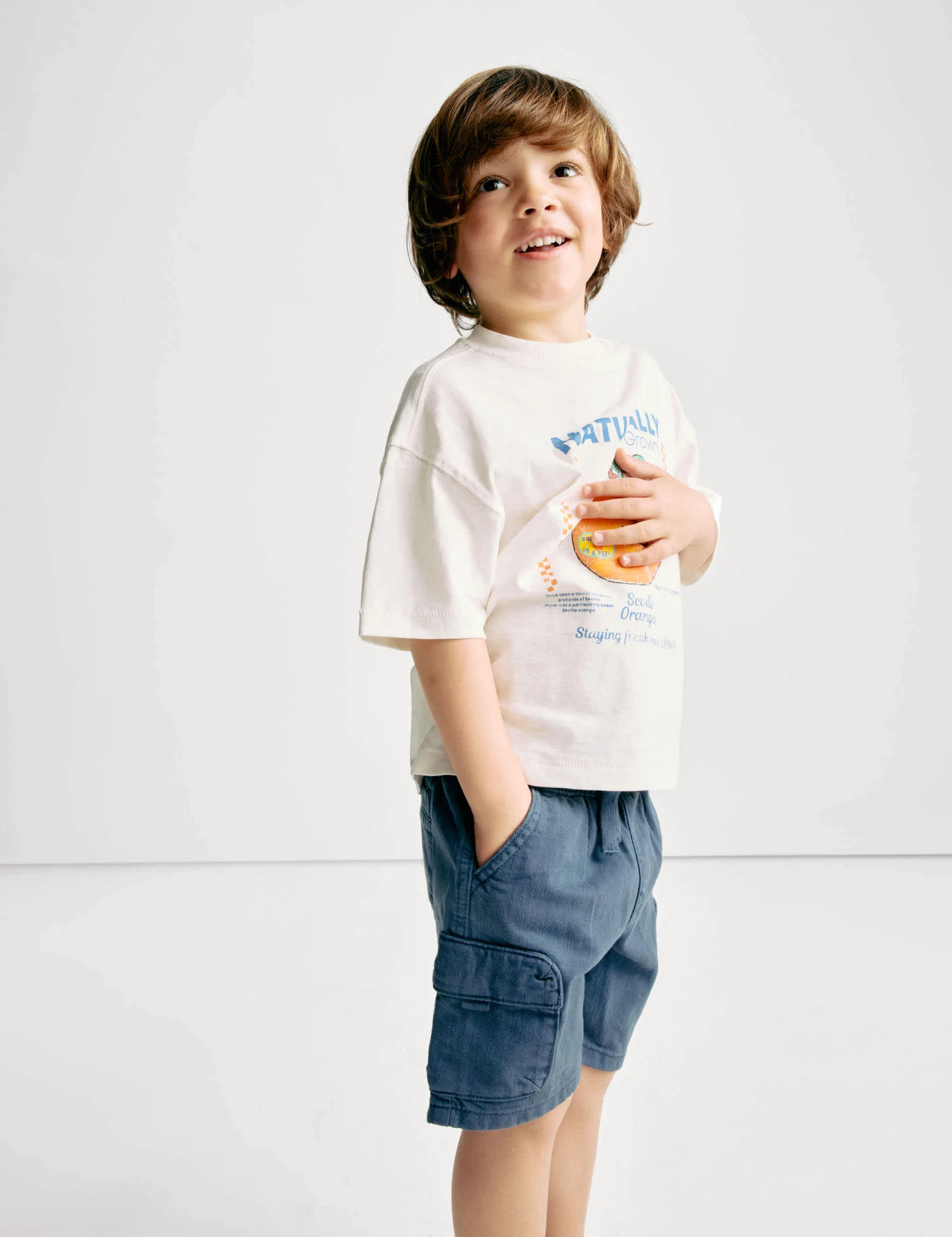 Cotton Rich Cargo Shorts (2-8 Yrs) 3 Cotton Rich Cargo Shorts (2-8 Yrs)