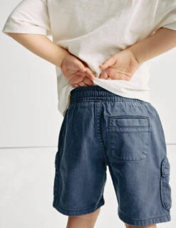 Cotton Rich Cargo Shorts (2-8 Yrs) 24 Cotton Rich Cargo Shorts (2-8 Yrs) -School Uniform Store Cotton Rich Cargo Shorts 2 8 Yrs 1 2