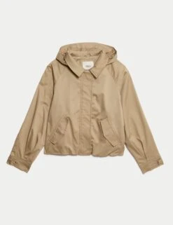Cotton Rich Cropped Trench Utility Jacket (2-16 Yrs) -School Uniform Store Cotton Rich Cropped Trench Utility Jacket 2 16 Yrs 1 1