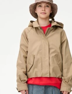 Cotton Rich Cropped Trench Utility Jacket (2-16 Yrs) -School Uniform Store Cotton Rich Cropped Trench Utility Jacket 2 16 Yrs 1 3