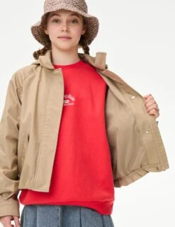 Cotton Rich Cropped Trench Utility Jacket (2-16 Yrs) -School Uniform Store Cotton Rich Cropped Trench Utility Jacket 2 16 Yrs 1 4