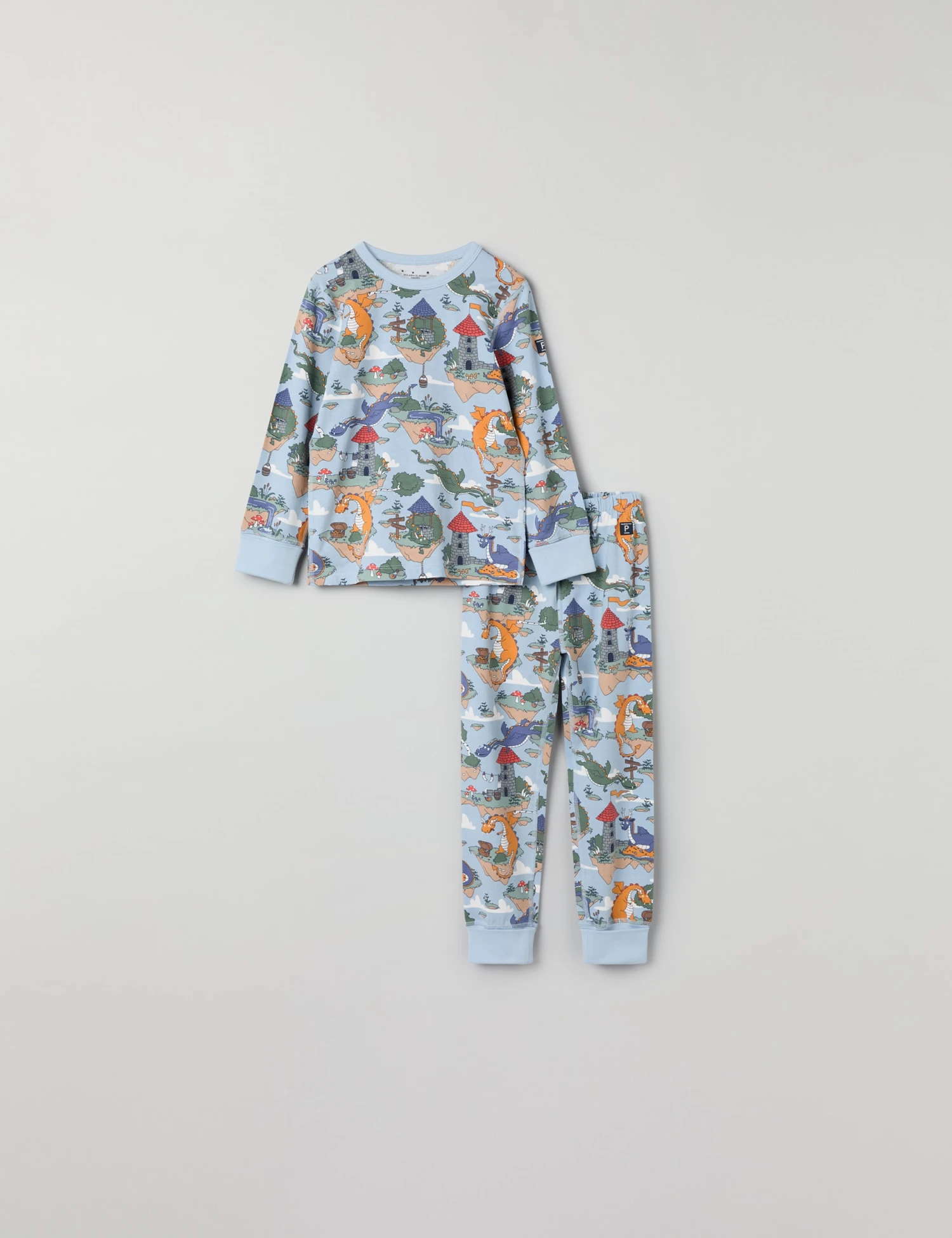 Cotton Rich Dragon Print Pyjamas (1-10 Yrs) 4 Cotton Rich Dragon Print Pyjamas (1-10 Yrs) - Image 2