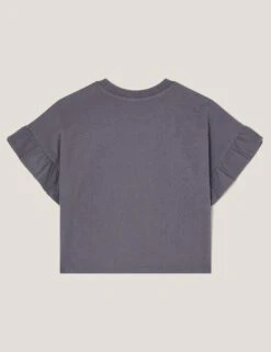 MONSOON Cotton Rich Embellished Frill Sleeve Top (3-13 Yrs) 12 MONSOON Cotton Rich Embellished Frill Sleeve Top (3-13 Yrs) -School Uniform Store Cotton Rich Embellished Frill Sleeve Top 3 13 Yrs 1 2