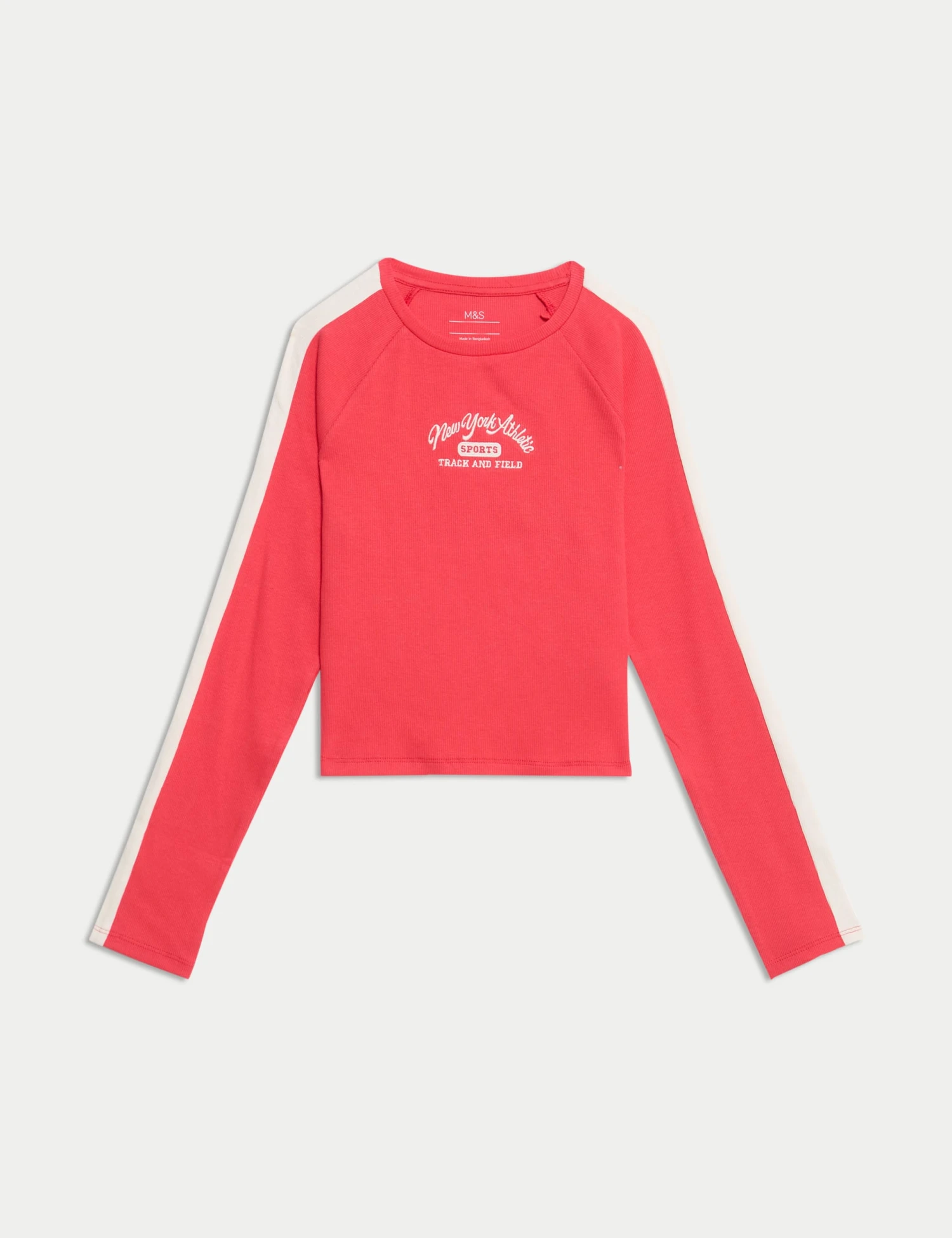 Cotton Rich Graphic Ribbed Top (6-16 Yrs) 4 Cotton Rich Graphic Ribbed Top (6-16 Yrs) - Image 2