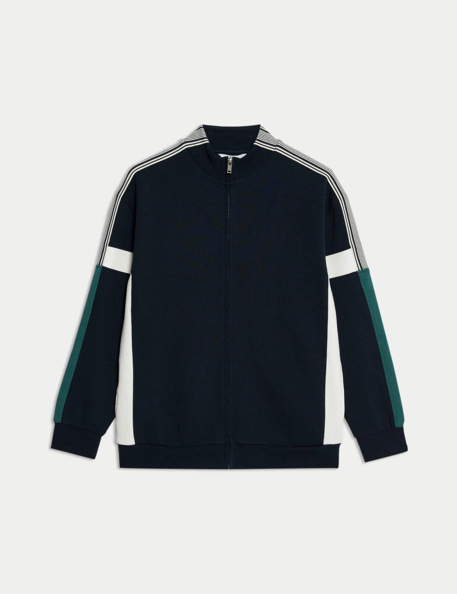 Cotton Rich Zip Sweatshirt (6-16 Yrs) 4 Cotton Rich Zip Sweatshirt (6-16 Yrs) - Image 2