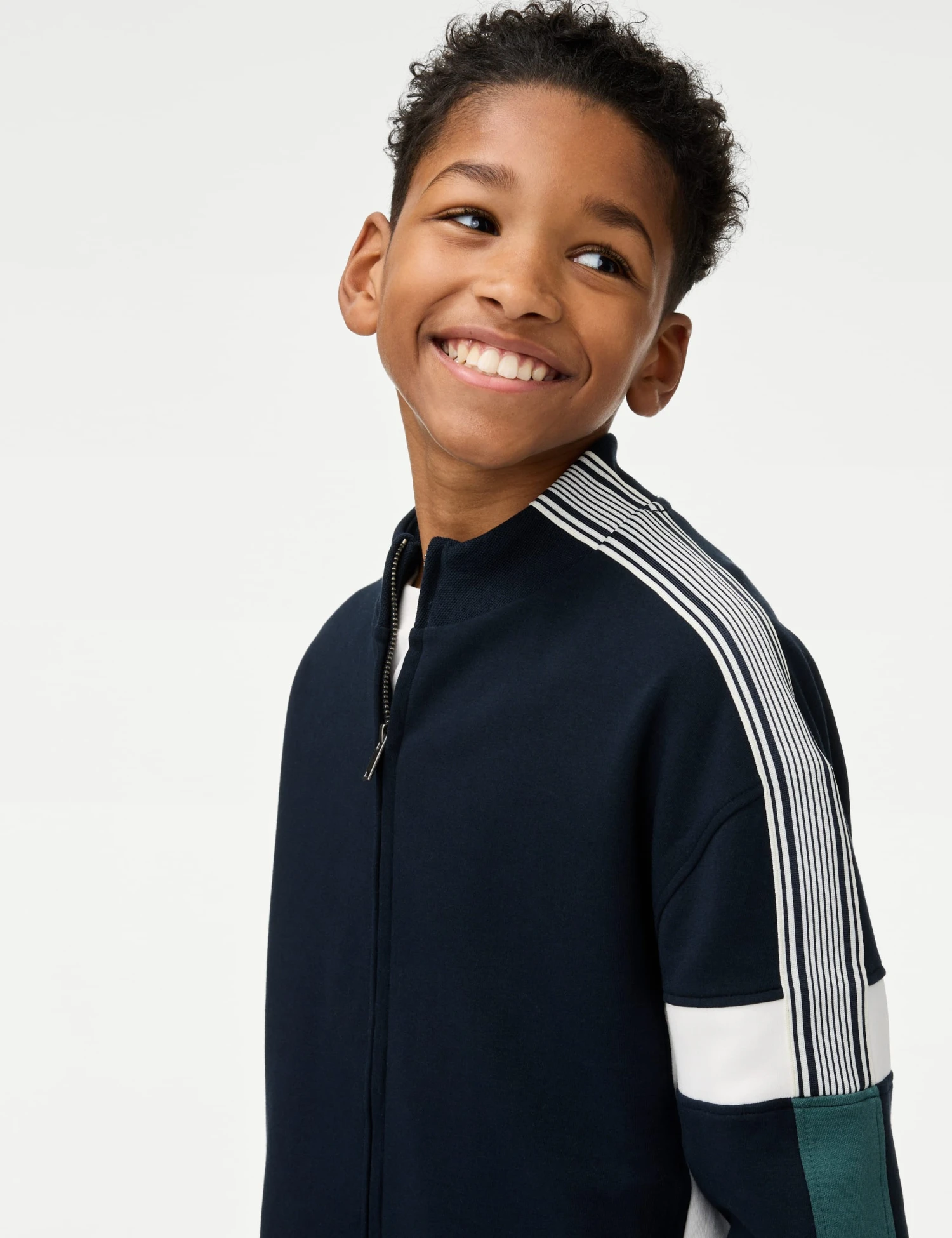 Cotton Rich Zip Sweatshirt (6-16 Yrs) 6 Cotton Rich Zip Sweatshirt (6-16 Yrs) - Image 4