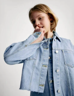 Cropped Denim Jacket (6-16 Years) -School Uniform Store Cropped Denim Jacket 6 16 Years 1 3