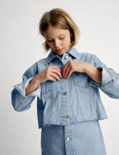 Cropped Denim Jacket (6-16 Years) -School Uniform Store Cropped Denim Jacket 6 16 Years 1 6