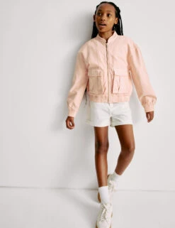 Denim Bomber Jacket (6-16 Yrs) -School Uniform Store Denim Bomber Jacket 6 16 Yrs 1 2