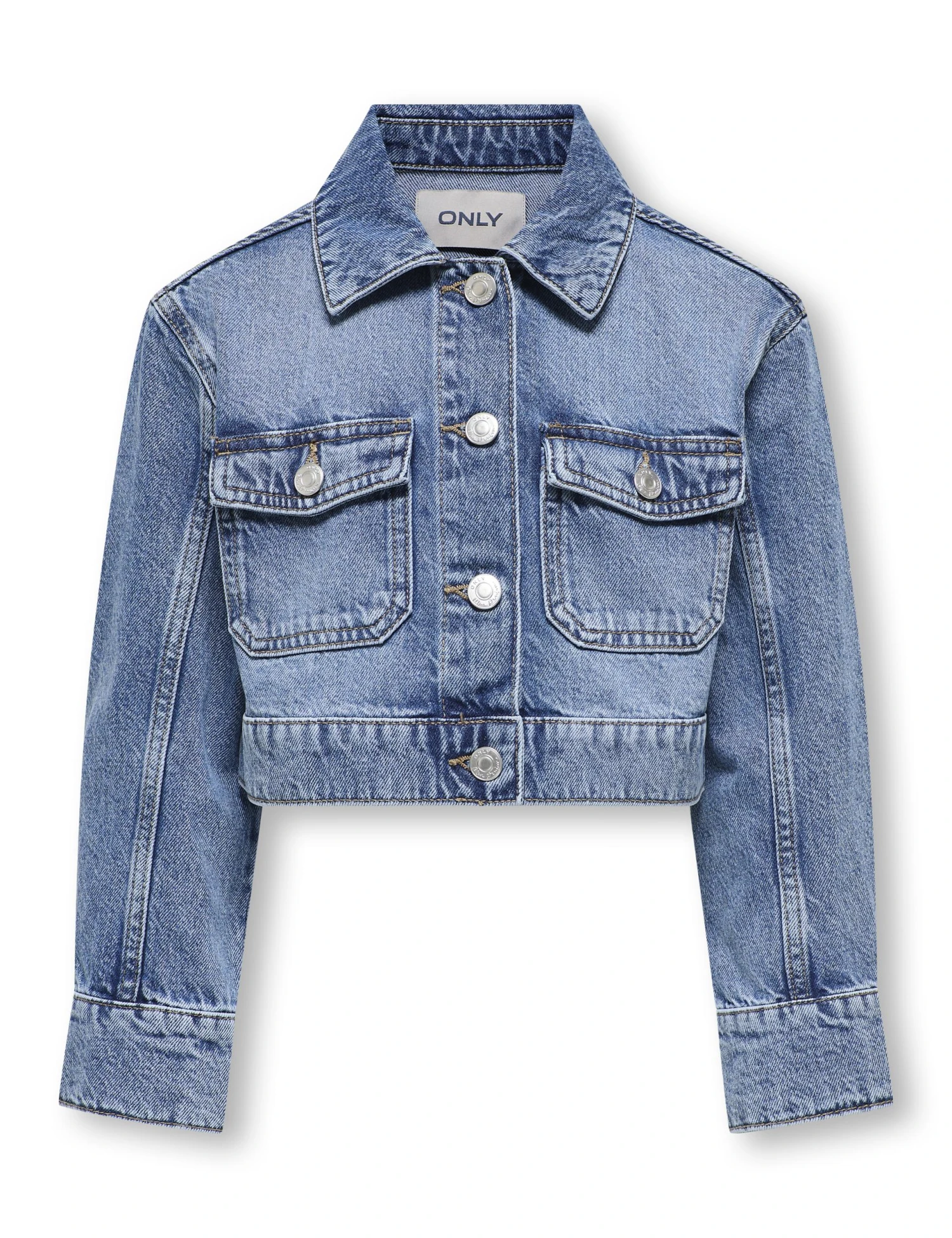 Denim Cropped Jacket (8-14 Yrs) 4 Denim Cropped Jacket (8-14 Yrs) - Image 2