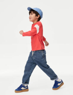 Elasticated Waist Side Pocket Denim Jeans (2-8 Yrs)