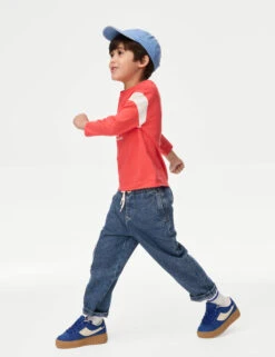 Elasticated Waist Side Pocket Denim Jeans (2-8 Yrs)
