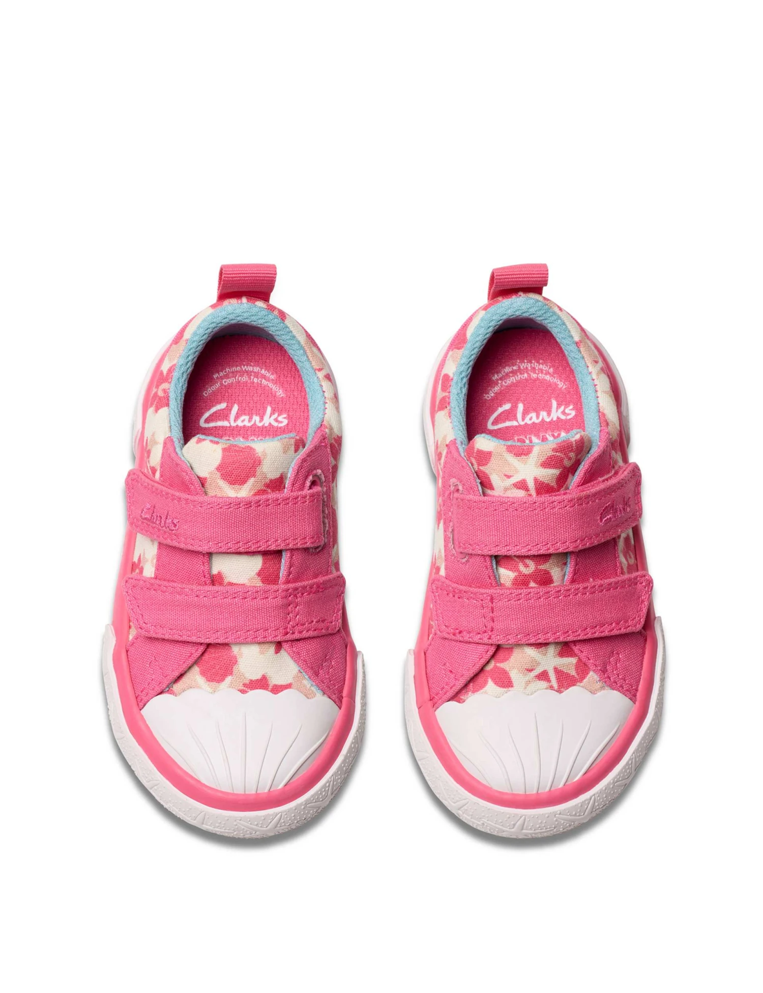 Clarks Floral Riptape Trainers (4 Small - 6 1/2 Small) 8 Clarks Floral Riptape Trainers (4 Small - 6 1/2 Small) - Image 6