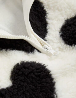 Heart Print Borg Jacket (12 Mths-8 Yrs) -School Uniform Store Heart Print Borg Jacket 12 Mths 8 Yrs 1 5