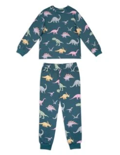 Jersey Dinosaur Print Pyjamas (1-12 Yrs)