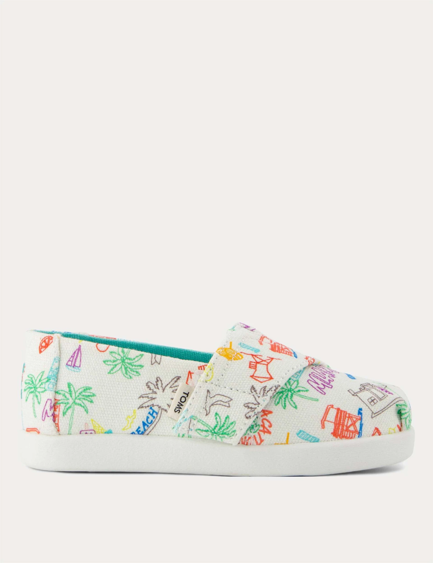 Toms Kids' Doodle Print Riptape Espadrilles (4 Small - 2 Large) 3 Toms Kids' Doodle Print Riptape Espadrilles (4 Small - 2 Large)