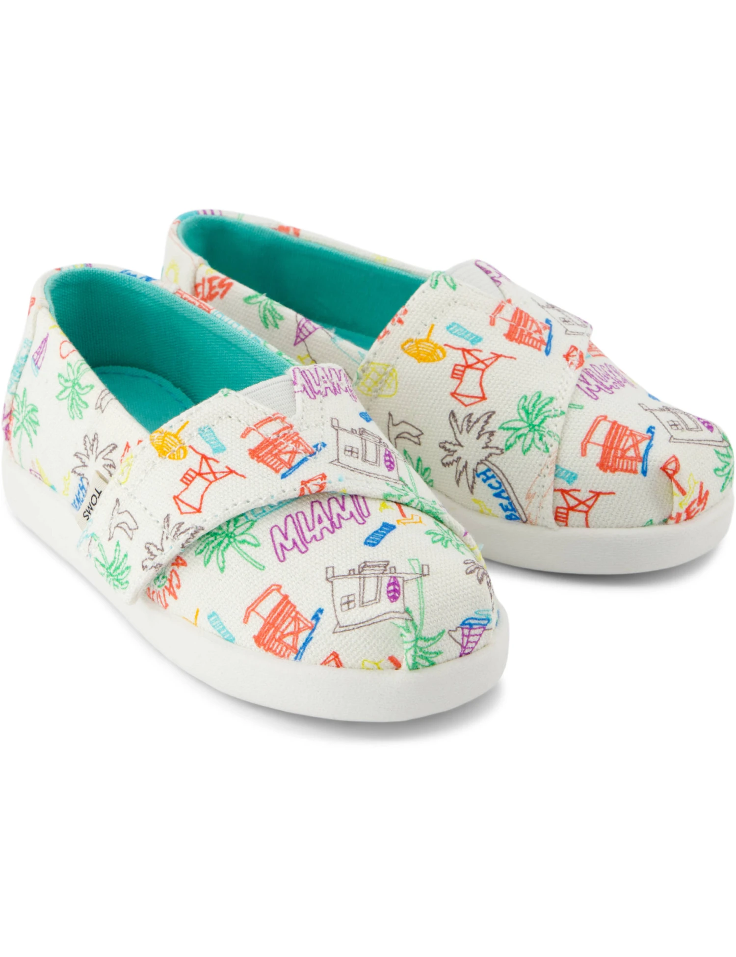 Toms Kids' Doodle Print Riptape Espadrilles (4 Small - 2 Large) 14 Toms Kids' Doodle Print Riptape Espadrilles (4 Small - 2 Large) - Image 12