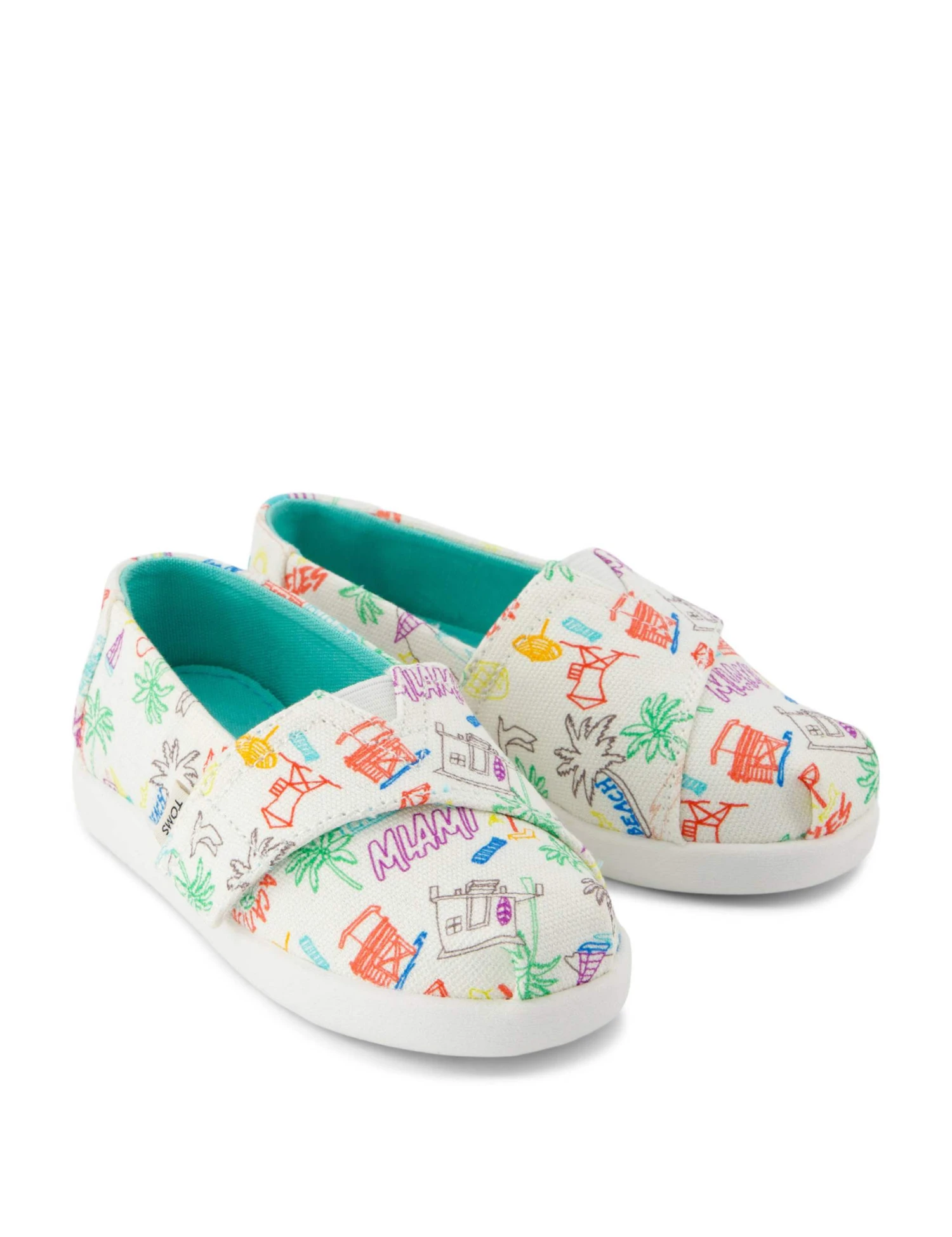 Toms Kids' Doodle Print Riptape Espadrilles (4 Small - 2 Large) 15 Toms Kids' Doodle Print Riptape Espadrilles (4 Small - 2 Large) - Image 13