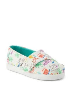 Toms Kids' Doodle Print Riptape Espadrilles (4 Small - 2 Large) 24 Toms Kids' Doodle Print Riptape Espadrilles (4 Small - 2 Large) -School Uniform Store Kids Doodle Print Riptape Espadrilles 4 Small 2 Large 1 2