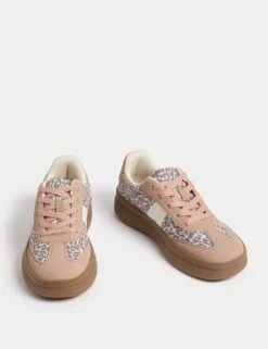 Kids' Flatform Animal Print Trainers (1 Large - 6 Large) -School Uniform Store Kids Flatform Animal Print Trainers 1 Large 6 Large 1 1