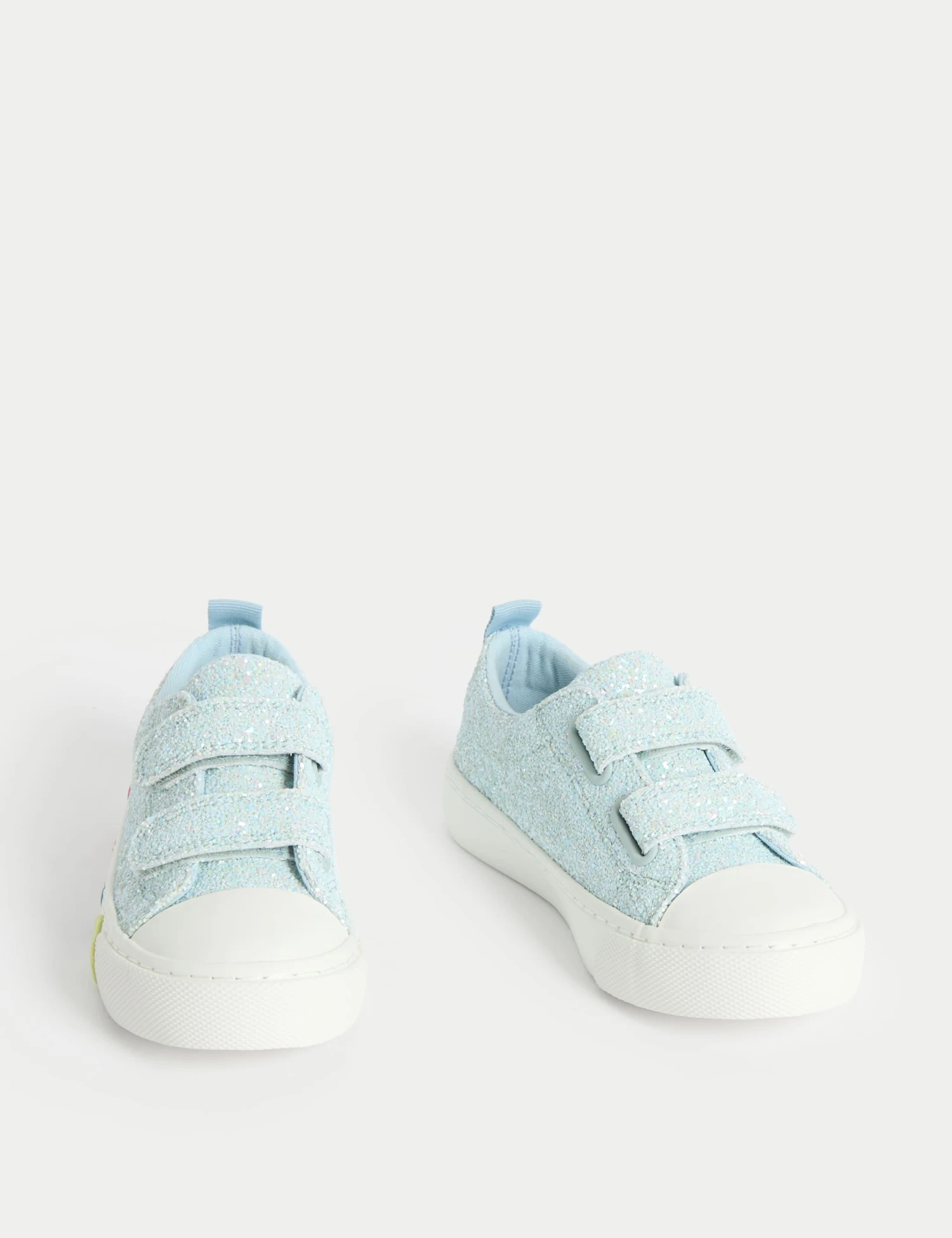 Kids' Glitter Riptape Trainers (4 Small - 2 Large) 4 Kids' Glitter Riptape Trainers (4 Small - 2 Large) - Image 2