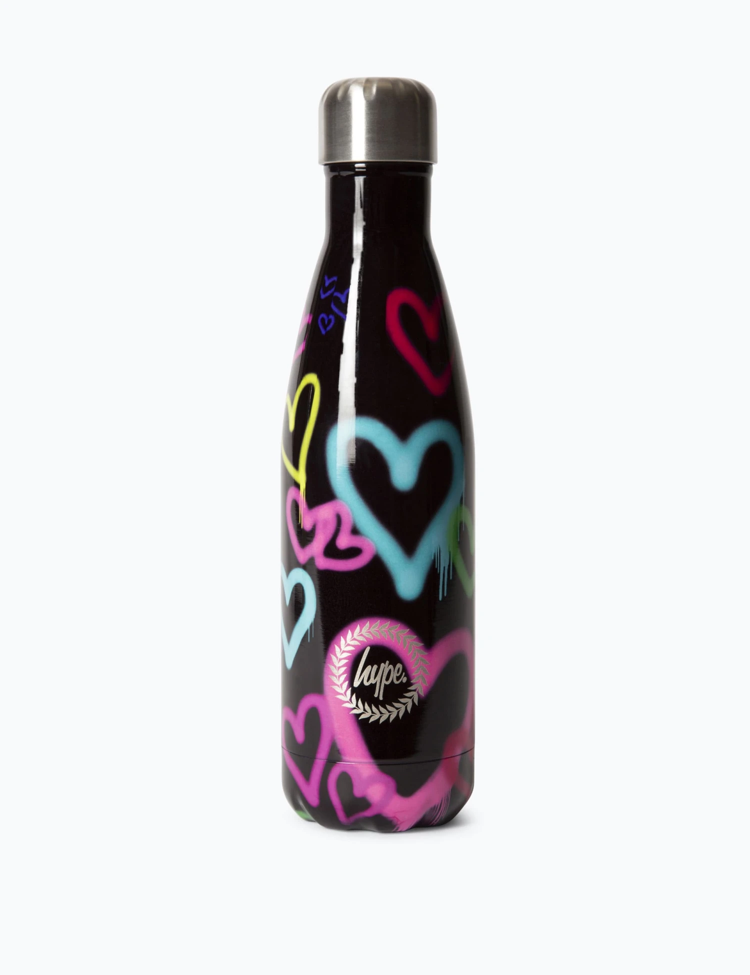 HYPE Kids' Graffiti Heart Print Water Bottle 3 HYPE Kids' Graffiti Heart Print Water Bottle