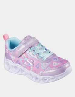 Skechers Kids' Heart Lights Boogie Love Trainers (9½ Small - 4 Large) -School Uniform Store Kids Heart Lights Boogie Love Trainers 9 Small 4 Large 1 3